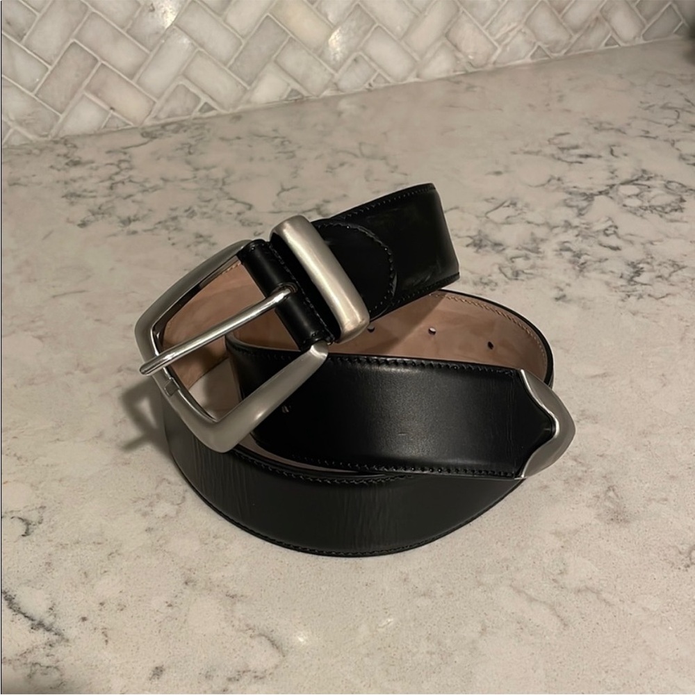 Khaite Black Leather Belt